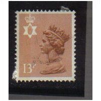 1971/93 GB NORTHERN IRELAND 13P CHESTNUT F/U SGNI 37