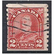 Canada 1930 SG307 2c Scarlet IMPERFxPerf 8.5 Good Used .