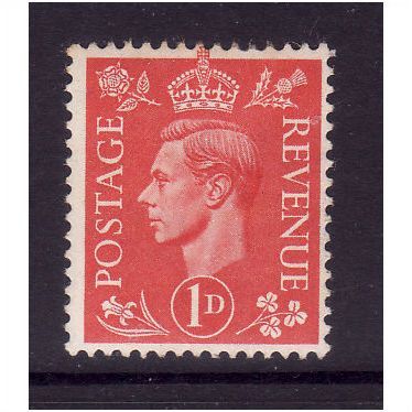 GREAT BRITAIN 1941 GEORGE VI 1d PALE SCARLET SG486 M MINT #2