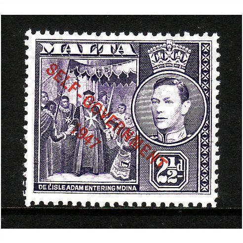 MALTA 1948 SG 239 2 1/2d DULL VIOLET U/M MINT #3