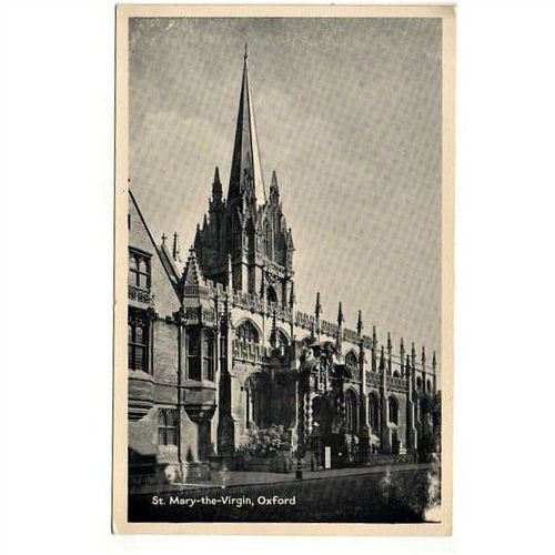 St Mary the Virgin church, Oxford. Old postcard series LXII 1046