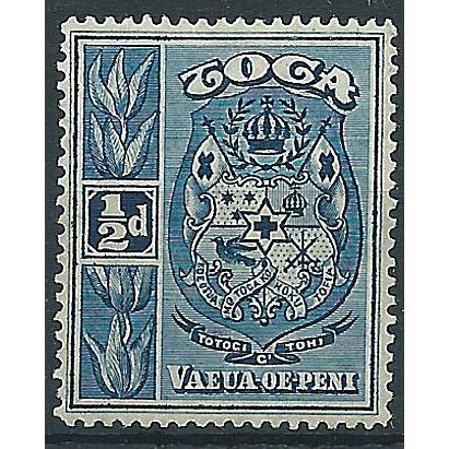 Tonga 1897 SG38 1/2d Indigo Mounted Mint .. ..