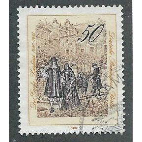 BERLIN -1988 50pf 'FREIDRICH WILHELM' FINE USED (EBID49-612)
