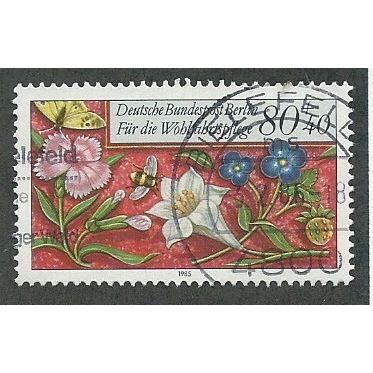 BERLIN -1985 80pf+40 'HUMANITARIAN - MOTIFS' FINE USED (EBID49-617)