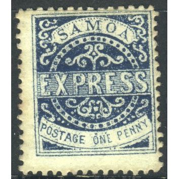 Samoa stamps 1877 - SG15 - 1d blue - Express - MH