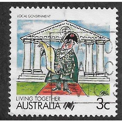AUS 1988 3c 'LIVING TOGETHER - LOCAL GOVERNMENT' FINE USED (EBID67-125)