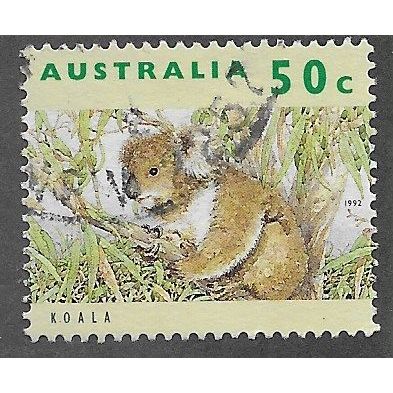 AUS 1992 50c 'WILDLIFE (1ST SERIES) -KOALA' FINE USED (EBID68-745)