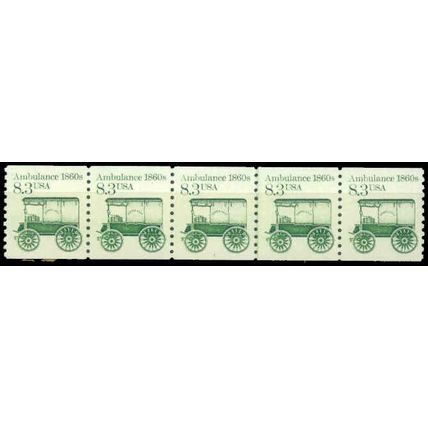 2128v 8.3c Ambulance Very Fine MNH Dry Gum PNC 1/5 + Partial # P0115