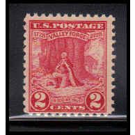 645 2c Valley Forge Barely Clears MNH O1110