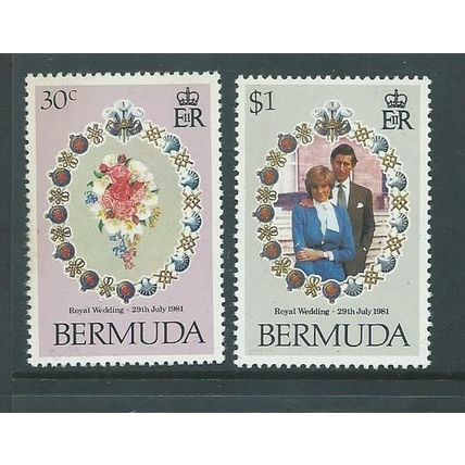 bermuda charles and lady diania royalty range sg436 sg436 no 50c mnh