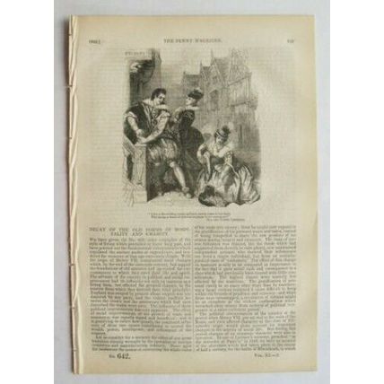 1842 The Penny Magazine No. 642 American Saw Mills, hospital & charity, etc.