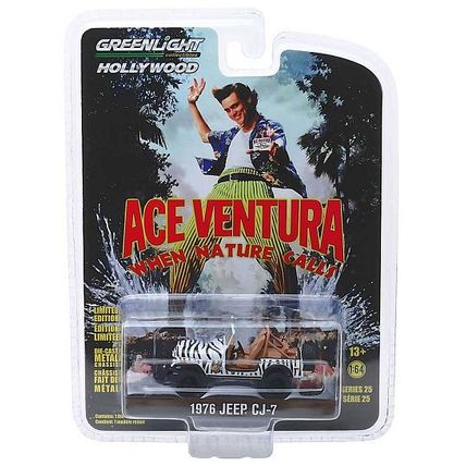Greenlight - 1976 Jeep CJ-7: Hollywood Series 25 (2019) *Ace Ventura 2 / White*