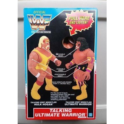 wwf ljn hasbro wrestling superstars 12" talking ultimate warrior figure