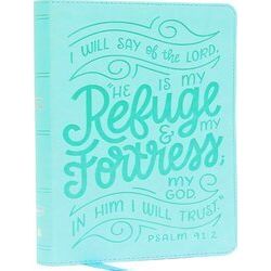 Nkjv, Thinline Youth Edition Bible, Verse Art Cover Collection, Turquoise Leathe