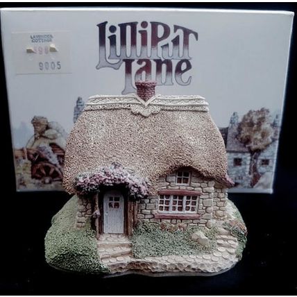 Lilliput Lane Lavender Cottage Thatched Vintage Ornament