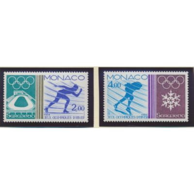 Monaco Stamps Scott #1422 To 1423, Mint Never Hinged