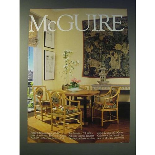 1989 McGuire Furniture Ad