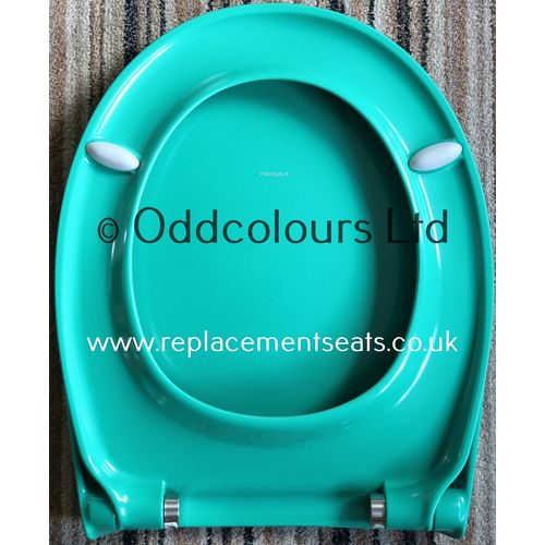 Pressalit Scandinavia Plus Amazonas Green Seat with Soft Close Lift Off hinges