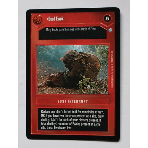Star Wars CCG: Endor Limited # Dead Ewok (A) 1999 dark decipher