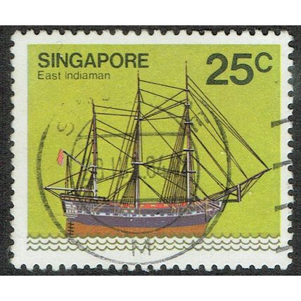 Singapore 1980 Ships 25c Multicoloured SG369 FU