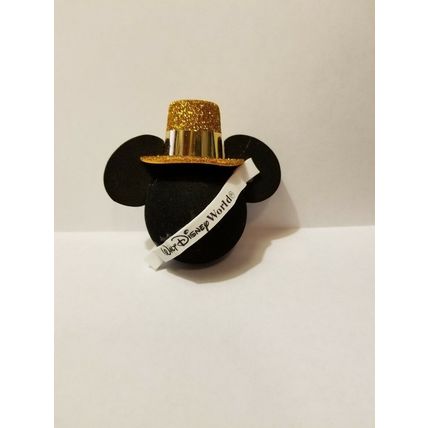 DISNEY'S MICKEY EARS GOLD HAT HAPPY NEW YEARS CAR TRUCK ANTENNA PENCIL TOPPER~NW