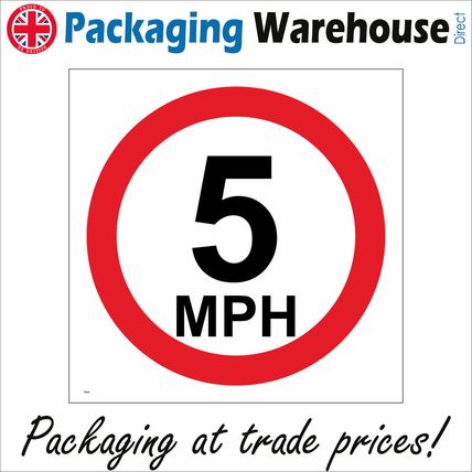 TR025 5 MPH SIGN BUMPS CAR PARKS HOUSING ESTATES INDUSTRIAL BUILDING CHILDREN