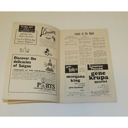 This Week In Chicago Magazine November 21 1964 Booklet Vintage Ads