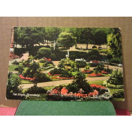 THE DINGLE, SHREWSBURY, SHROPSHIRE. unused vintage postcard #
