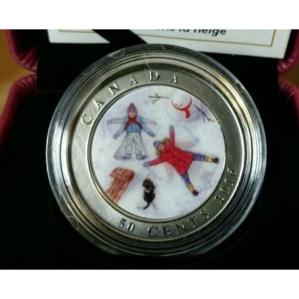 3D Snow Angels (2016) Royal Canadian Mint 50 Cents