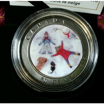 3D Snow Angels (2016) Royal Canadian Mint 50 Cents