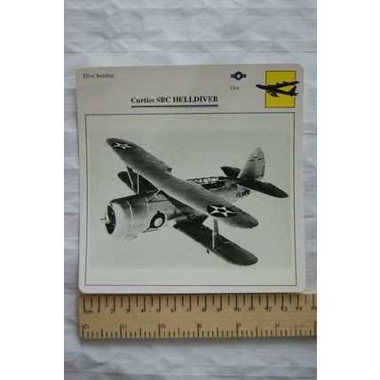 Curtiss SBC Helldiver - USA - Dive Bomber - Collectors Club Card
