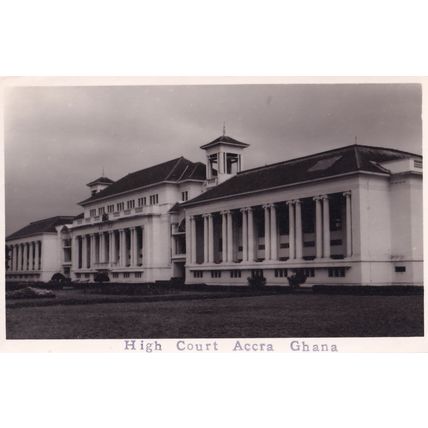 High Court Accra Ghana Real Photo Plain Back Postcard