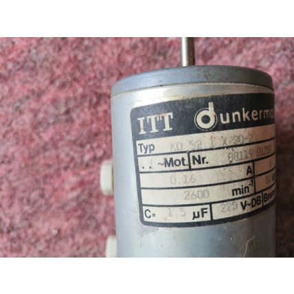 Vintage, ITT Dunkermotoren KD52.1X30-2 Electric Gearmotor - Spares or Repairs