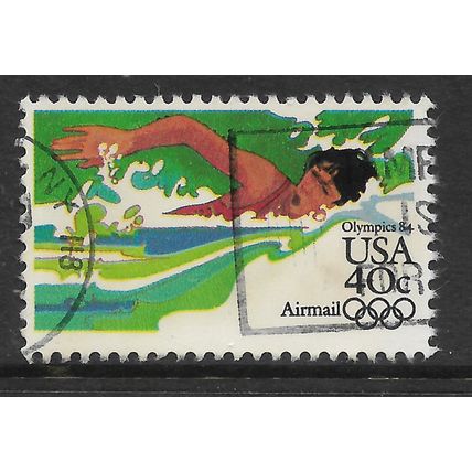 USA 1983 OLYMPIC GAMES LOS ANGELES 40c SWIMMING SG A2024 FINE USED#2