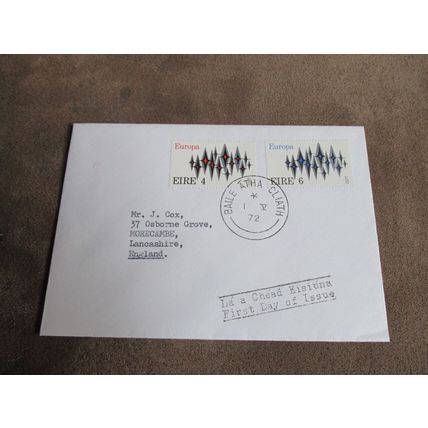 1972 Ireland / Eire FDC Postal Cover - Europa release