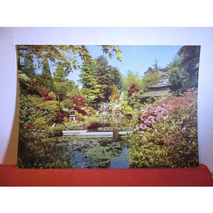 JAPANESE GARDEN, COMPTON ACRES, Poole, Dorset. unused postcard dated 1971 =