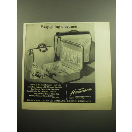 1958 Hartmann Luggage Ad - Easy-going elegance