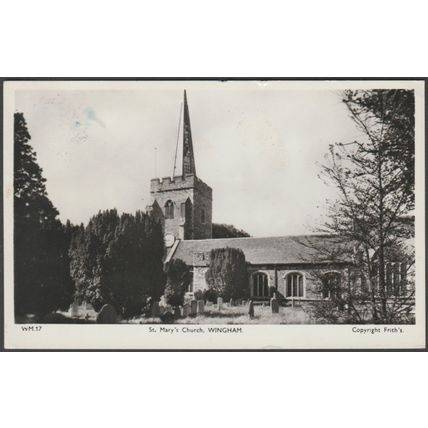 St Mary's Church, Wingham, Kent, 1960 - Frith's RP Postcard