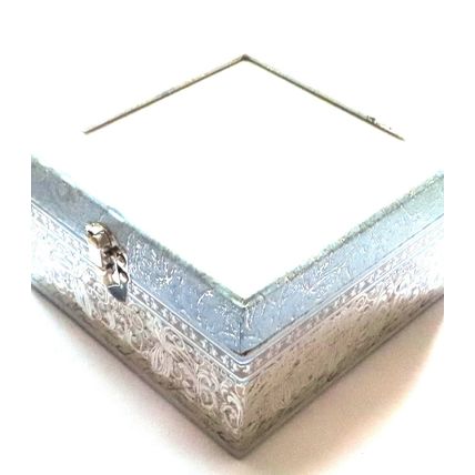 Jewellery Box Do What Makes You Happy Carte Postal Design Silver & Purple 8.5 CM