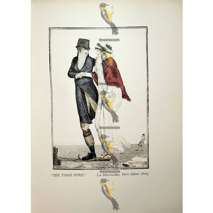 Timid Pupil, La Mesangere, Paris, 1800, Fashion Book Illustration (Print), 1909