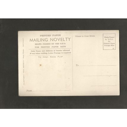 MABEL LUCIE ATTWELL NOVELTY PULLOUT POSTCARD SOUTHPORT Valentine
