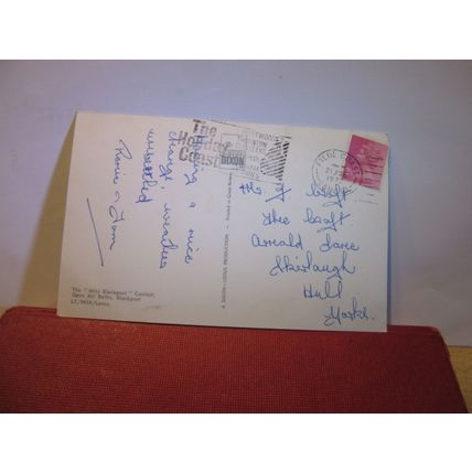 'MISS BLACKPOOL' CONTEST, OPEN AIR BATHS LANCASHIRE used postcard 1972 pm =