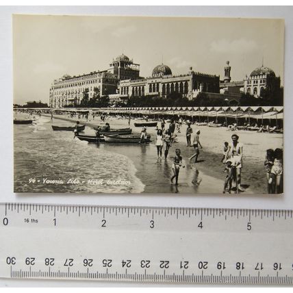 1957 postcard Venezia Lido, Hotel Excelsior