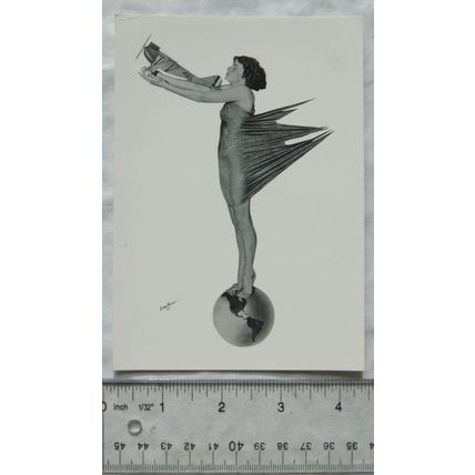 1988 postcard Miss Aviation n.d. photo by Eyre Powell