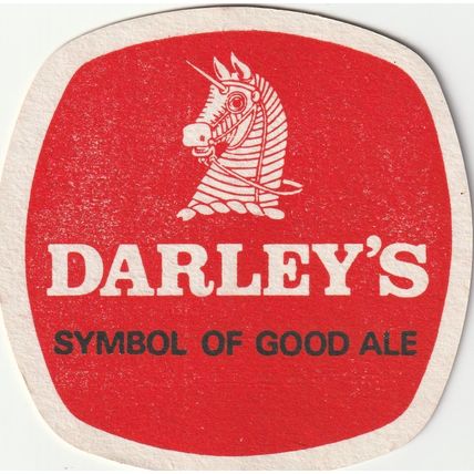 BEER MAT - DARLEY'S THORNE BREWERY - SYMBOL OF GOOD ALE - (Cat No 039) - (1977)