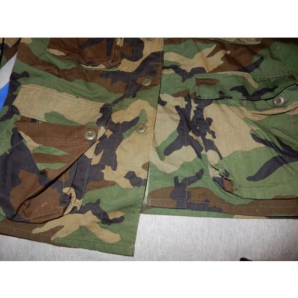 Vintage US Army Woodland Camo light Jacket Medium Regular