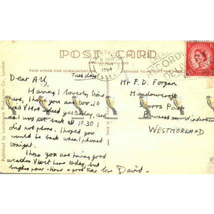 Warren, Folkstone, Kent, LP502 RP Lansdowne Postcard, 1964