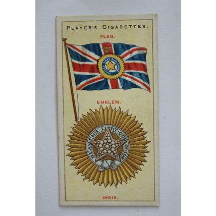 1905 Players Countries Arms & Flags No. 20 India