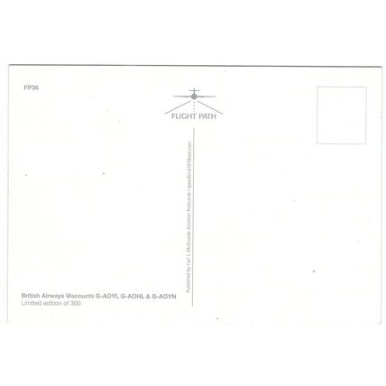 VISCOUNT AIRCRAFT B.E.A. CARD NO FP 36