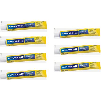 Preparation H Hemorrhoid Ointment Itching Burning Relief 1oz 7PK 7/25 - 10/26